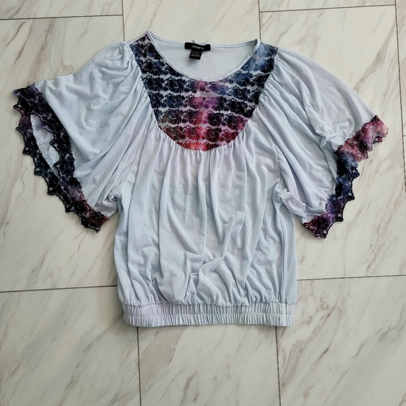 Tie dyed lace blouse - Picture 1 of 5